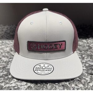 Hooey Hat Cap Snapback Grey Maroon Red Lock Up Western Cowboy New